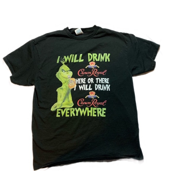Vintage Other - Vintage crown royal promo tee grinch